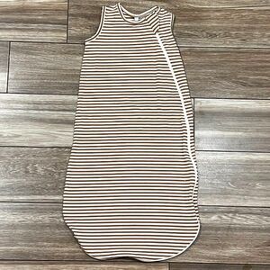 Quincy Mae Striped Jersey Sleep Bag wearable Blanket Size 0-6M